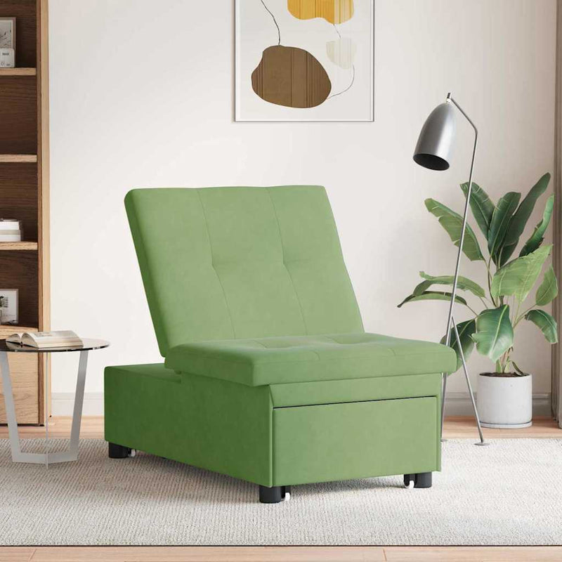 Pat canapea Verde deschis 194 x 67 x 82 cm Catifea