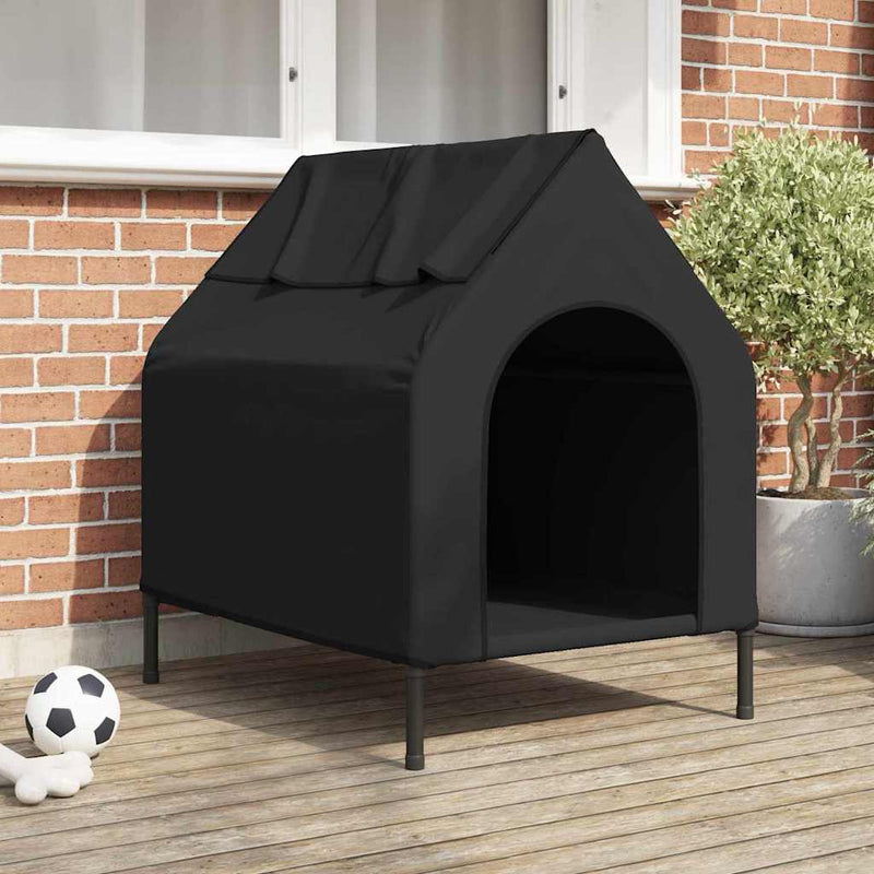 Casă pentru animale de companie Negru 90 x 65 x 83 cm Oțel