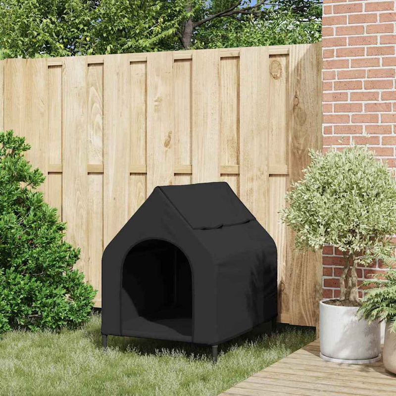 Casă pentru animale de companie Negru 90 x 65 x 83 cm Oțel