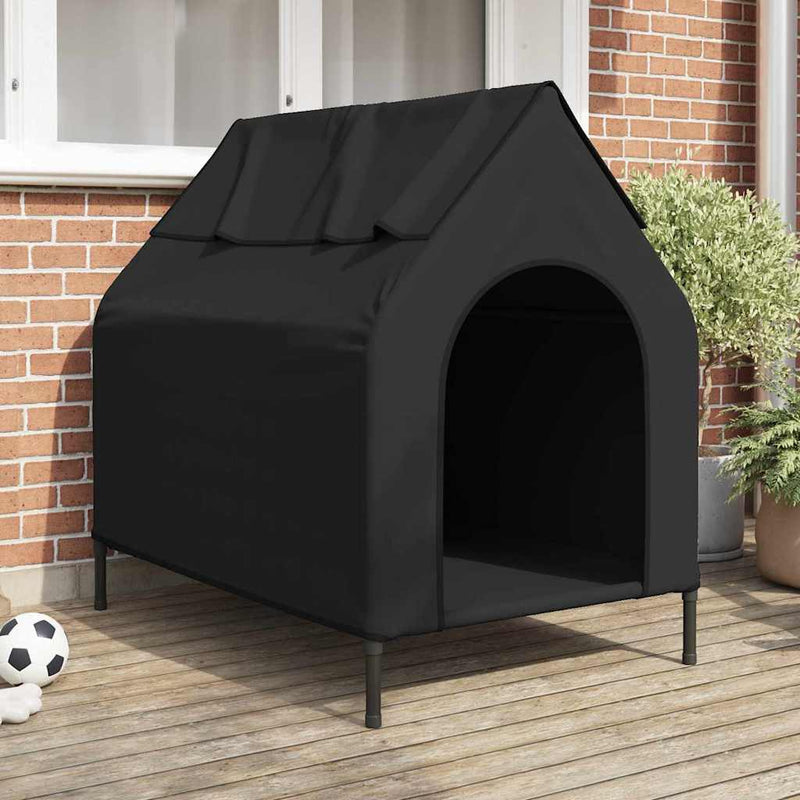 Casă pentru animale de companie Negru 110 x 75 x 90 cm Oțel