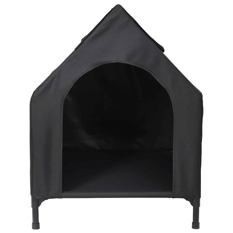 Casă pentru animale de companie Negru 110 x 75 x 90 cm Oțel