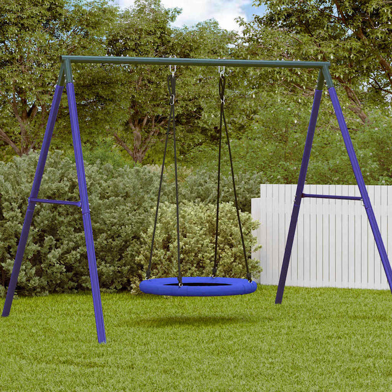 Leagăn cu cuib albastru 100 x 100 x 180 cm Plastic
