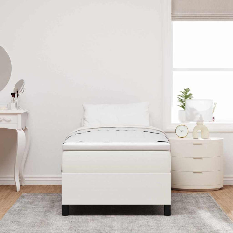 Cadru de pat platformă Crem 80 x 200 cm Țesătură din corduroy