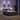 Pat cu arc LED cu headboard Gri deschis și alb. 140 x 200 cm