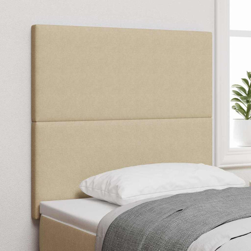 Tăblie cap Verde deschis gri 90 cm Țesătură din corduroy