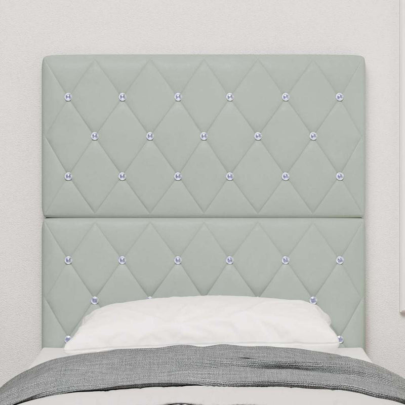 Tăblie cap Gri deschis 80 cm Catifea