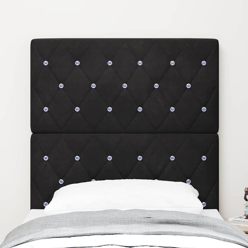Tăblie cap Negru 80 cm Catifea