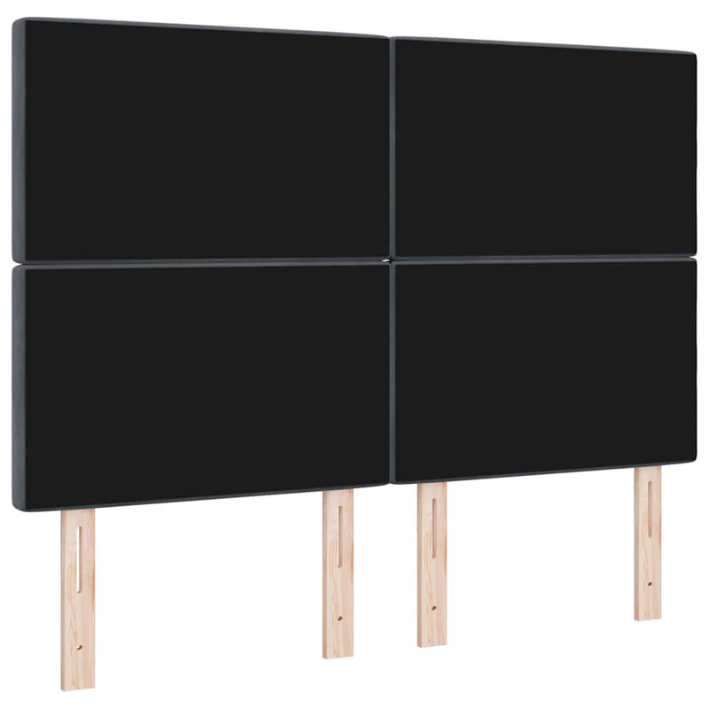 Tăblie cap Gri închis 144 cm Catifea