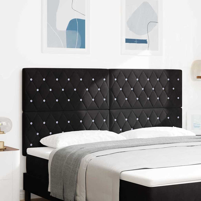 Tăblie cap Negru 180 cm Catifea