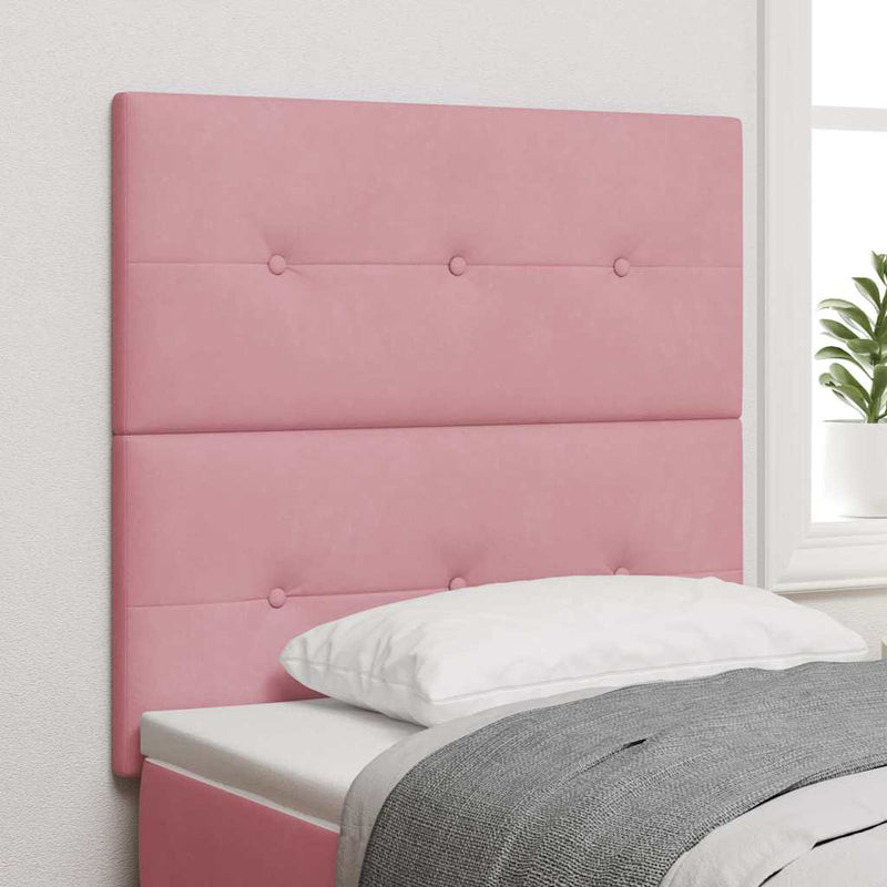 Tăblie cap Roz 80 cm Catifea