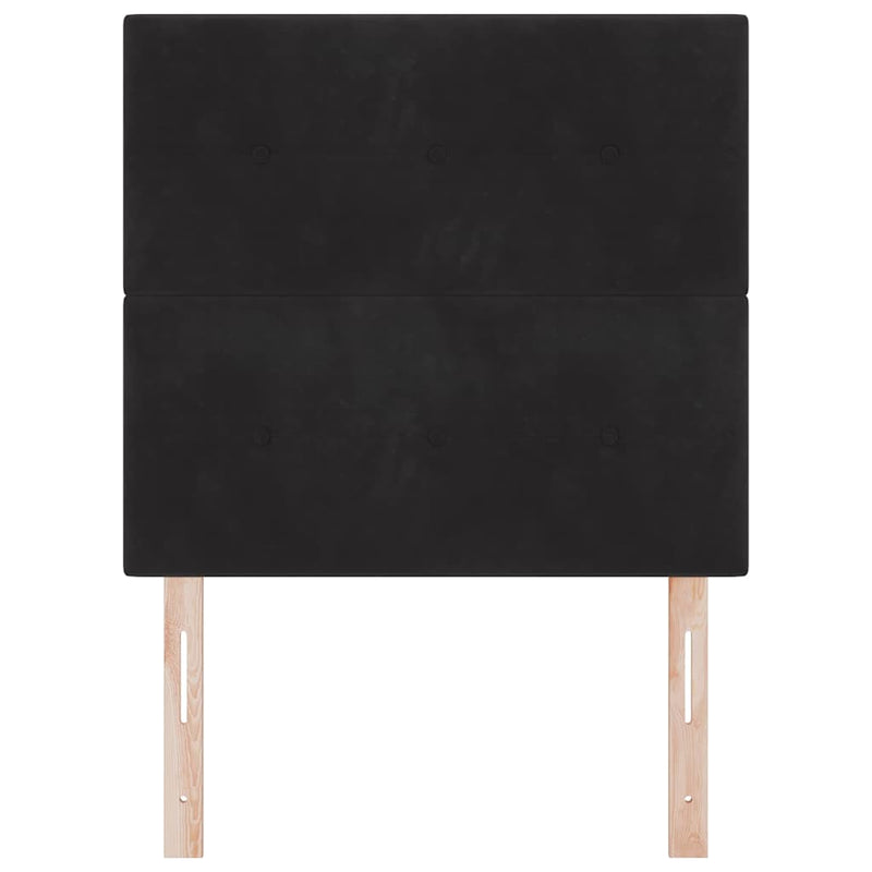 Tăblie cap Negru 90 cm Catifea