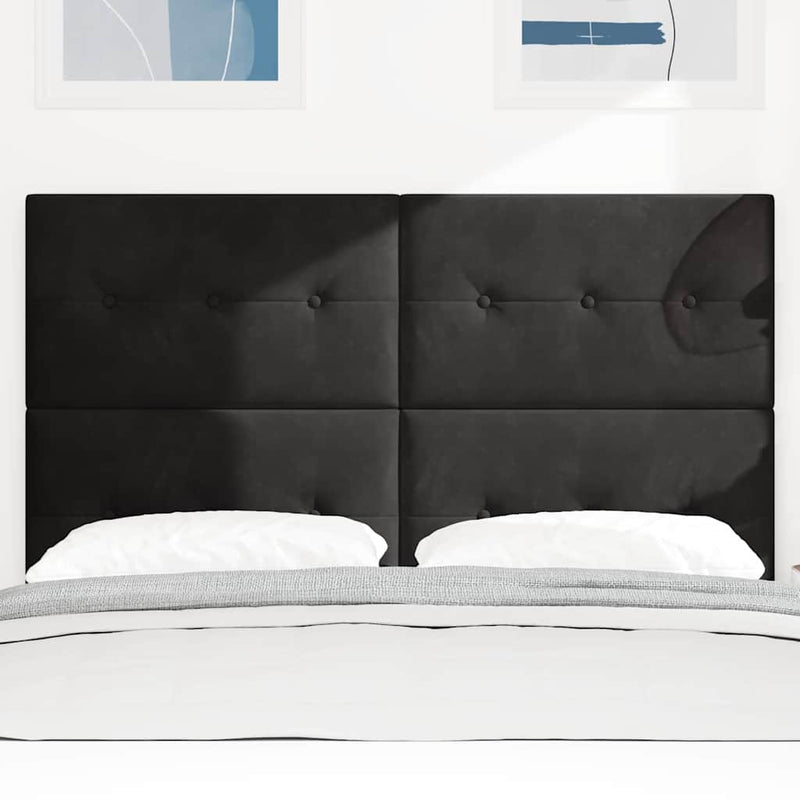 Tăblie cap Negru 160 cm Catifea