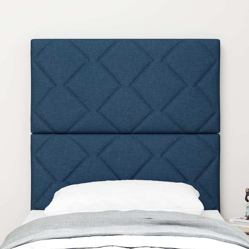 Tăblie cap albastru 80 cm țesătură