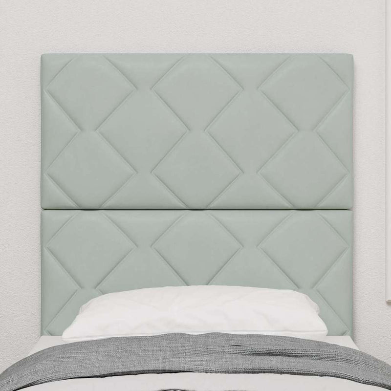Tăblie cap Gri deschis 80 cm Catifea
