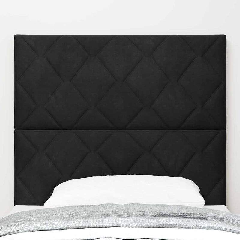 Tăblie cap Negru 90 cm Catifea