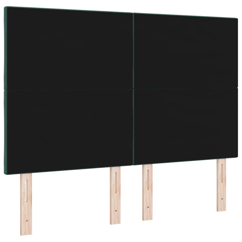 Tăblie cap Verde închis 160 cm Catifea