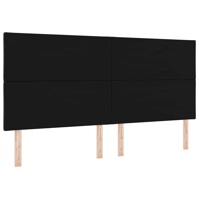 Tăblie cap Negru 200 cm Catifea
