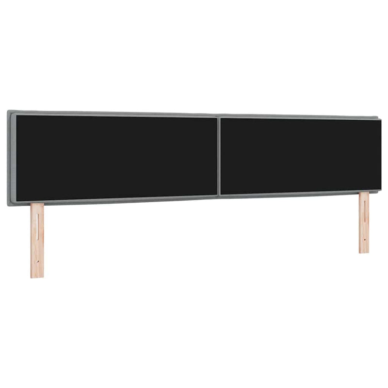 Tăblie LED cu benzi LED Manual Gri deschis 200 cm țesătură