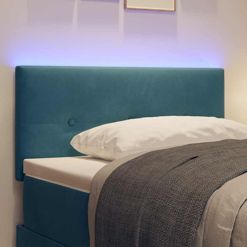 Tăblie LED cu benzi LED Manual albastru 80 cm Catifea