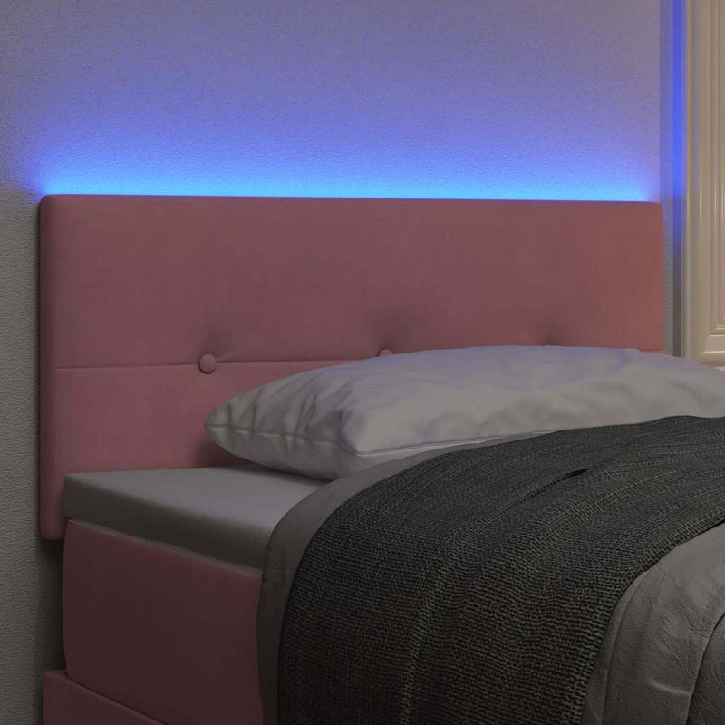 Tăblie LED cu benzi LED Manual Roz 80 cm Catifea