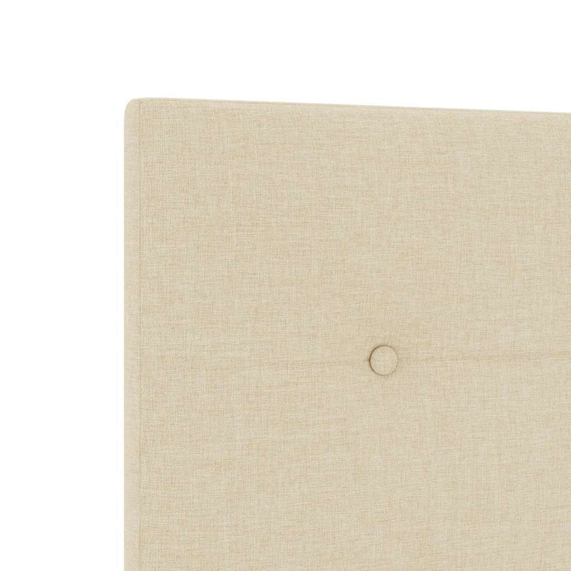 Tăblie LED cu benzi LED cu headboard Crem 100 cm țesătură