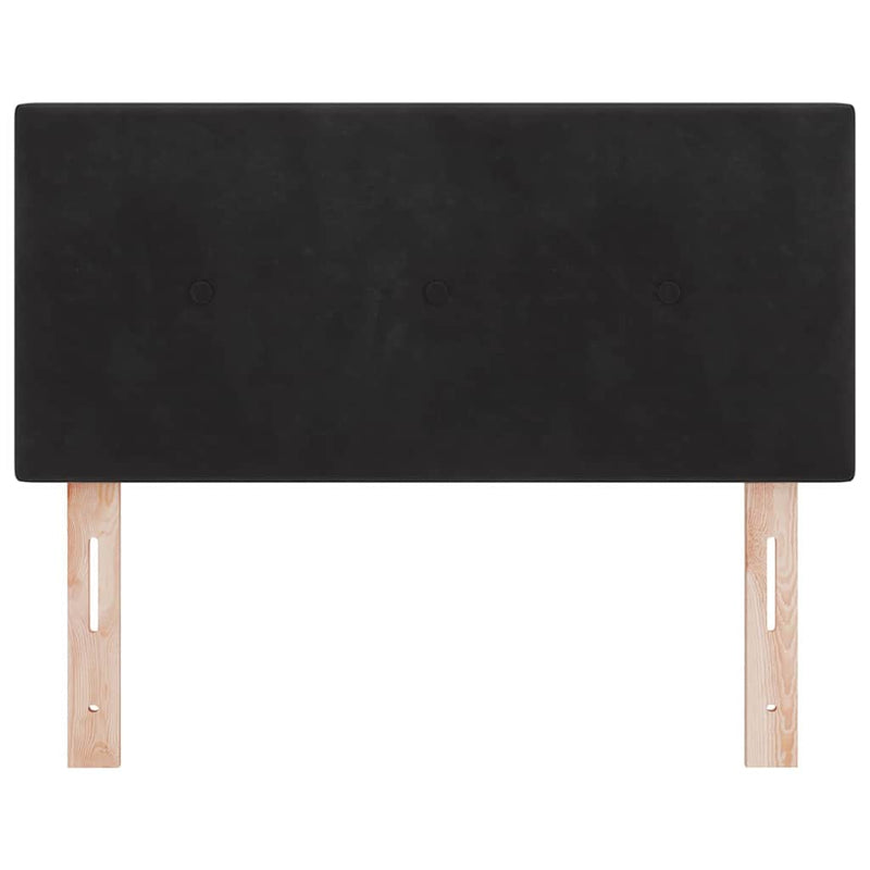 Tăblie LED cu benzi LED Manual Negru 100 cm Catifea