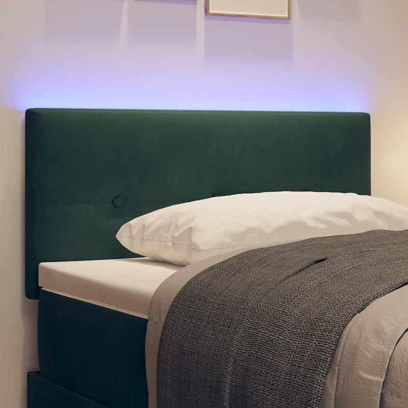 Tăblie LED cu benzi LED Manual Verde 100 cm Catifea