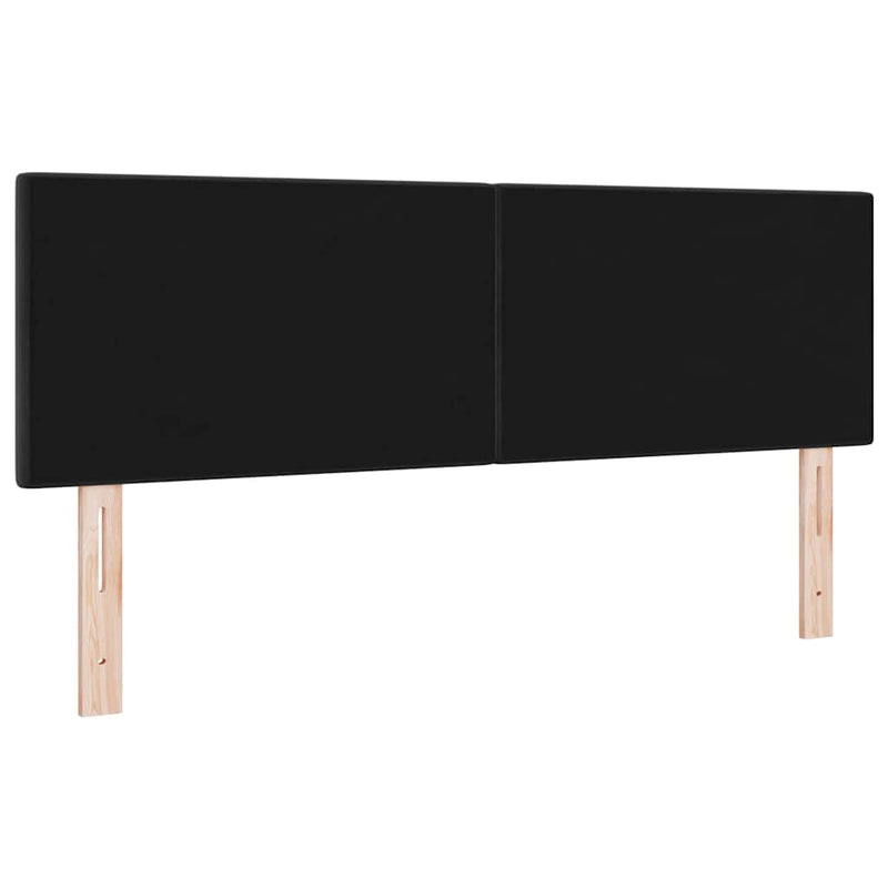 Tăblie LED cu benzi LED Manual Negru 144 cm Catifea