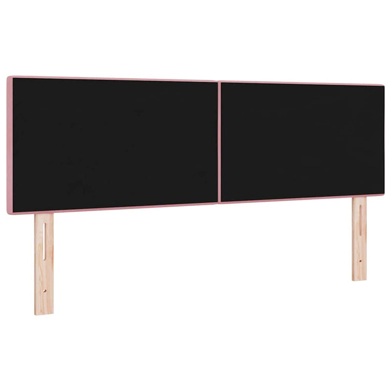 Tăblie LED cu benzi LED Manual Roz 144 cm Catifea