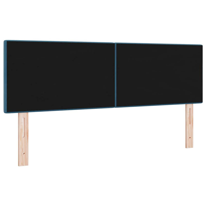 Tăblie LED cu benzi LED Manual albastru 160 cm Catifea