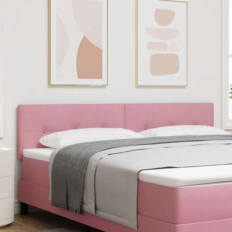 Tăblie LED cu benzi LED Manual Roz 180 cm Catifea