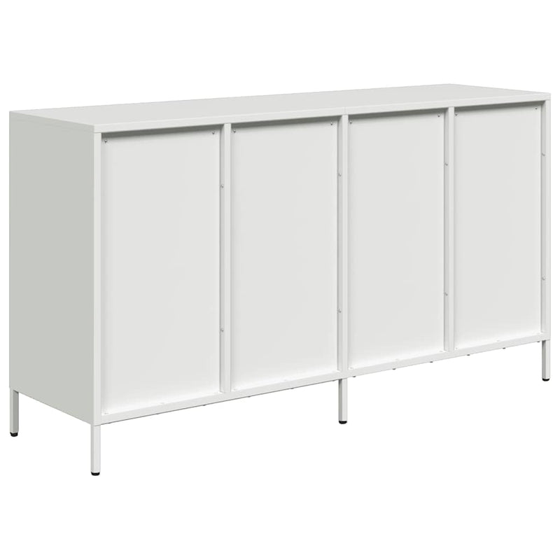 Dulap, alb, 135x39x73,5 cm, oțel laminat la rece