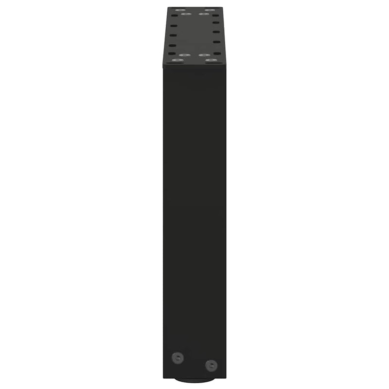 Picioare pentru măsuță de cafea în formă de U, 2 buc., negru, 30x(30-31) cm, oțel
