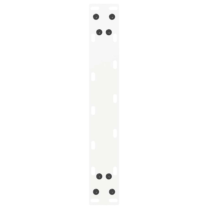 Picioare pentru măsuță de cafea în formă de U, 2 buc., alb, 40x(30-31) cm, oțel