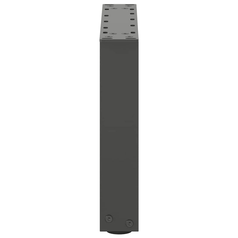 Picioare pentru măsuță de cafea în formă de U, 2 buc., antracit, 40x(30-31) cm, oțel