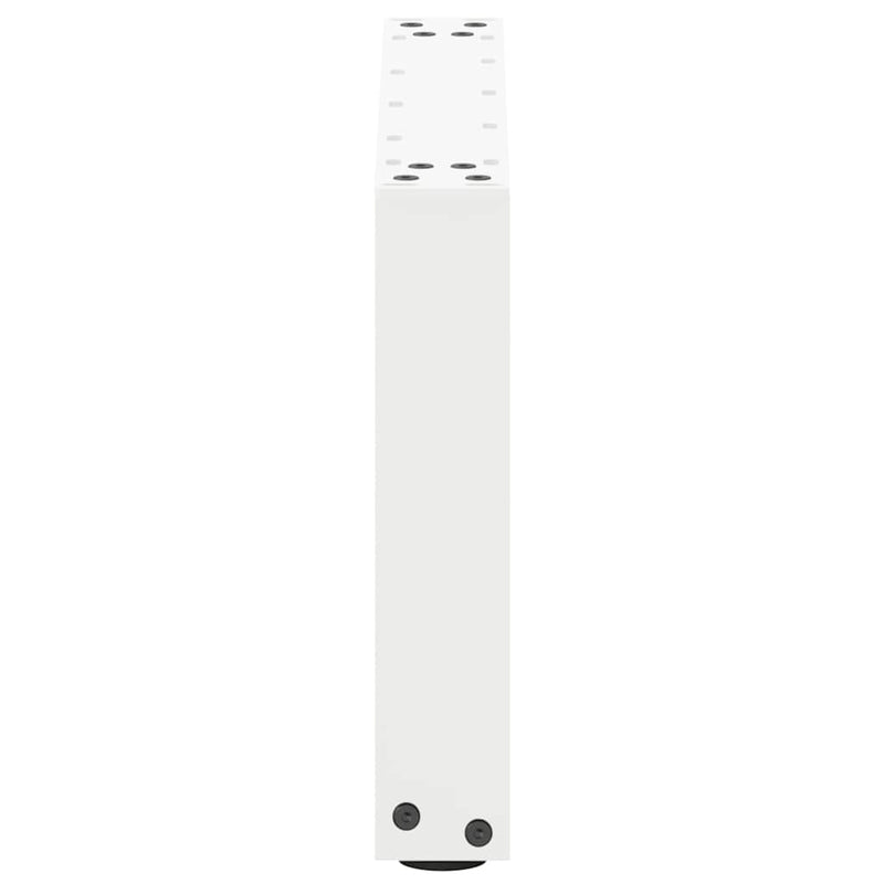 Picioare pentru măsuță de cafea în formă de U, 2 buc., alb, 50x(30-31) cm, oțel