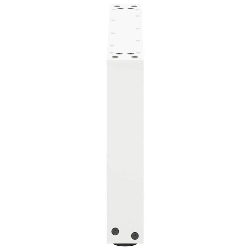 Picioare pentru măsuță de cafea în formă de U, 2 buc., alb, 60x(30-31) cm, oțel
