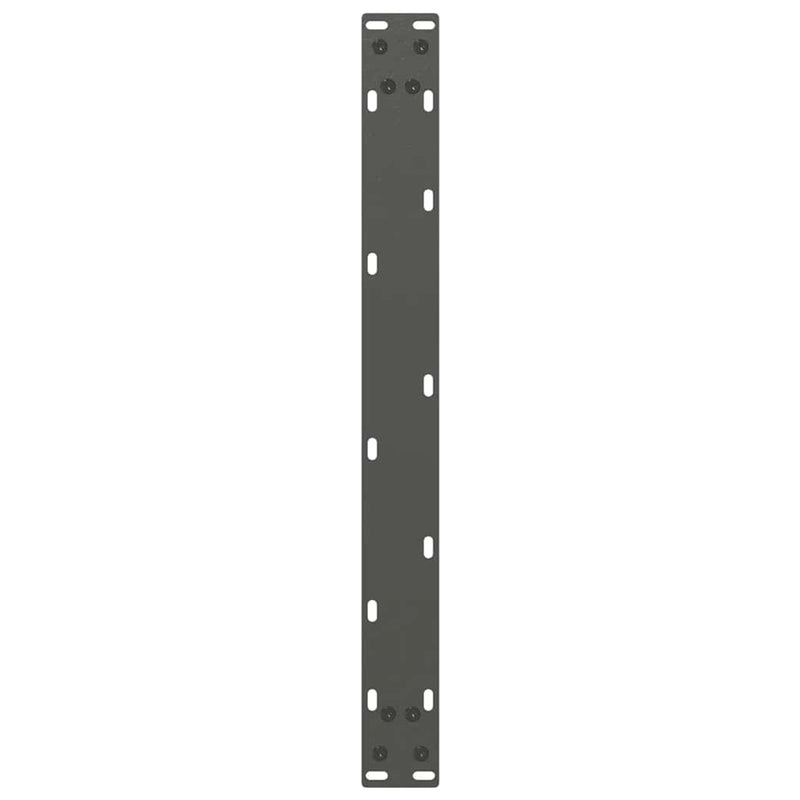 Picioare pentru măsuță de cafea în formă de U, 2 buc., antracit, 60x(30-31) cm, oțel