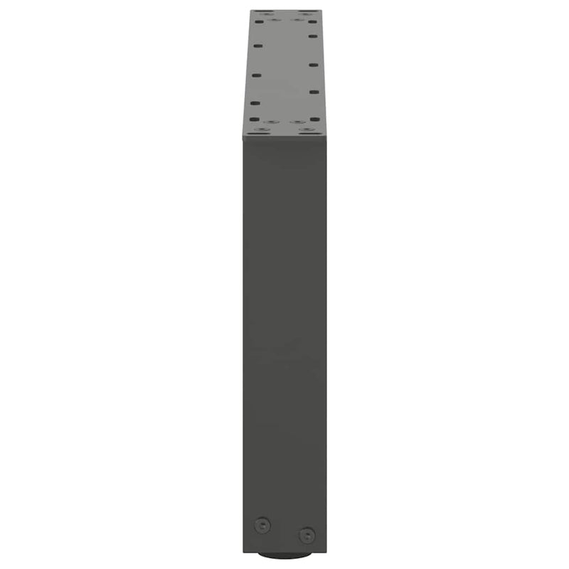 Picioare pentru măsuță de cafea în formă de U, 2 buc., antracit, 70x(30-31) cm, oțel