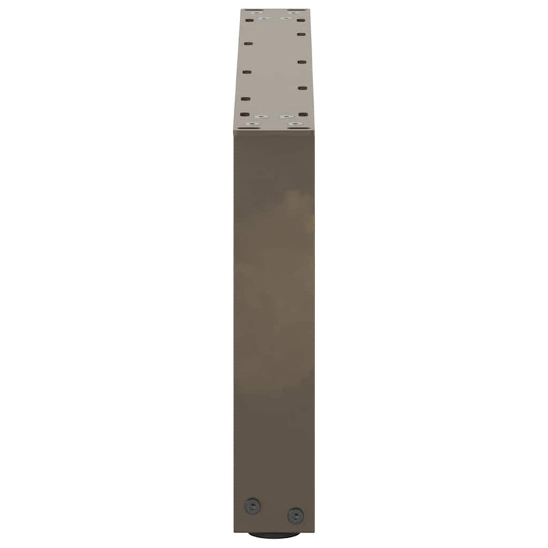 Picioare pentru măsuță de cafea în formă de U, 2 buc., oțel natural, 70x(30-31) cm