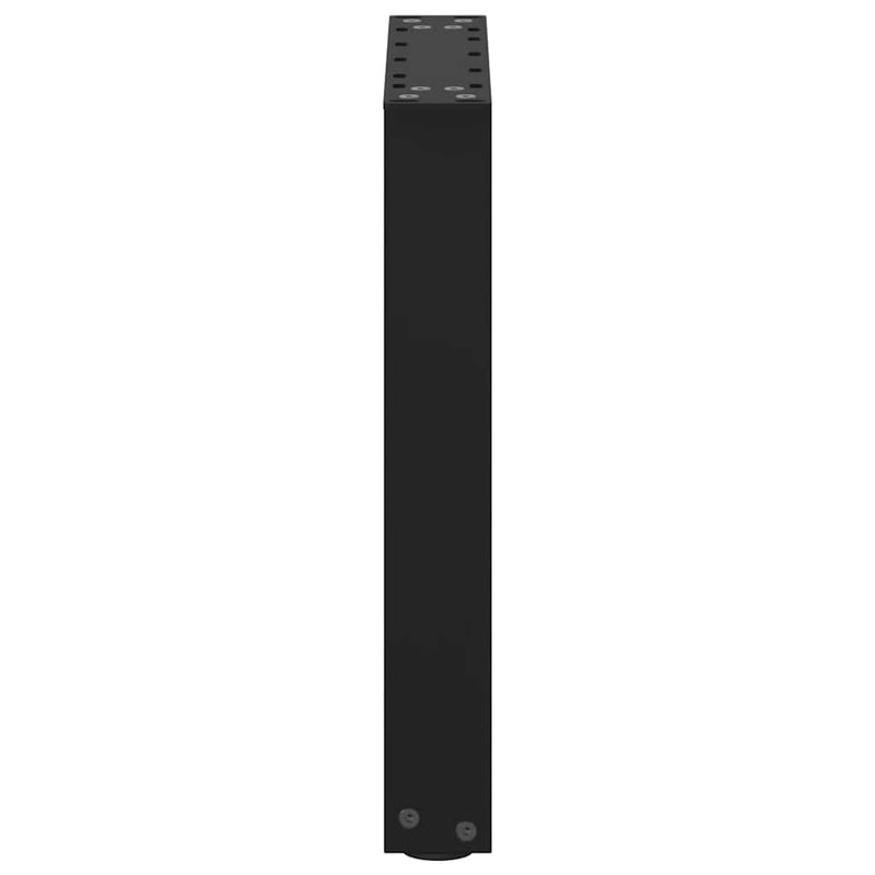 Picioare pentru măsuță de cafea în formă de U, 2 buc., negru, 28x(42-43) cm, oțel