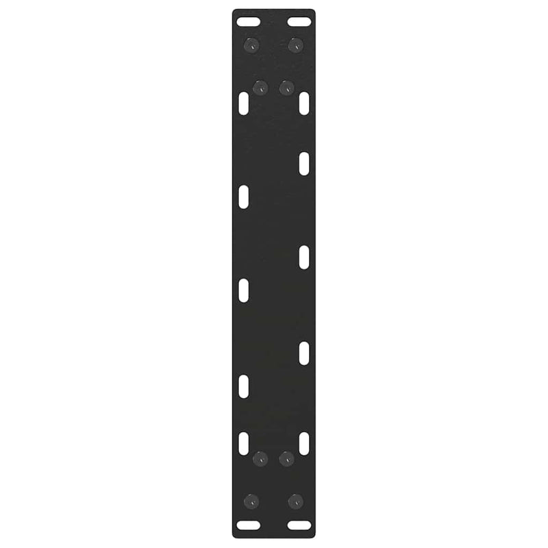 Picioare pentru măsuță de cafea în formă de U, 2 buc., negru, 28x(42-43) cm, oțel