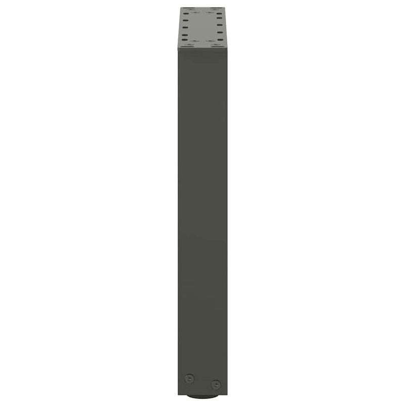 Picioare pentru măsuță de cafea în formă de U, 2 buc., antracit, 28x(42-43) cm, oțel