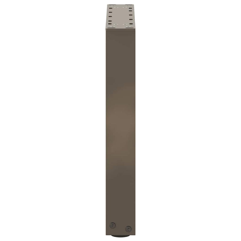 Picioare pentru măsuță de cafea în formă de U, 2 buc., oțel natural, 28x(42-43) cm