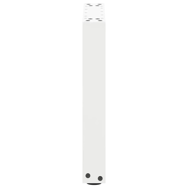 Picioare pentru măsuță de cafea în formă de U, 2 buc., alb, 38x(42-43) cm, oțel