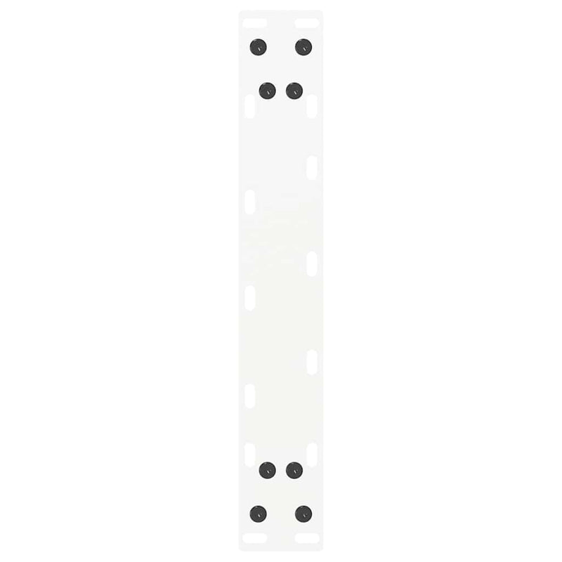 Picioare pentru măsuță de cafea în formă de U, 2 buc., alb, 38x(42-43) cm, oțel