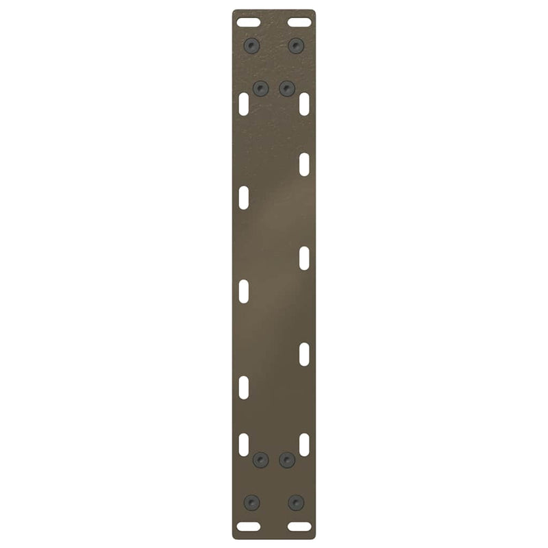 Picioare pentru măsuță de cafea în formă de U, 2 buc., oțel natural, 38x(42-43) cm