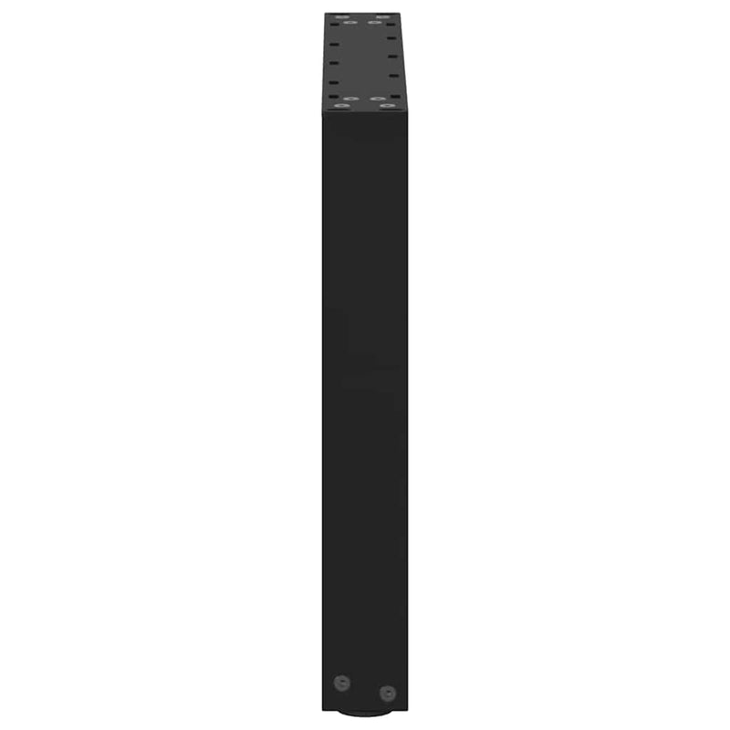 Picioare pentru măsuță de cafea în formă de U, 2 buc., negru, 50x(42-43) cm, oțel