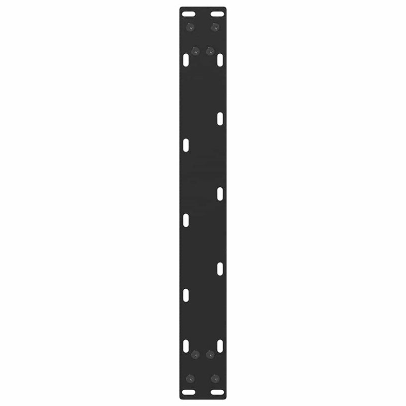 Picioare pentru măsuță de cafea în formă de U, 2 buc., negru, 50x(42-43) cm, oțel