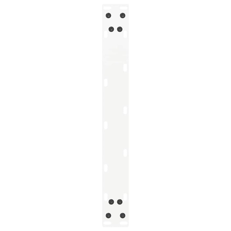 Picioare pentru măsuță de cafea în formă de U, 2 buc., alb, 50x(42-43) cm, oțel